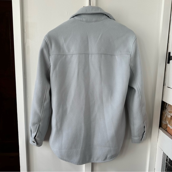 ABERCROMBIE blue cozy shirt jacket - Picture 5 of 6